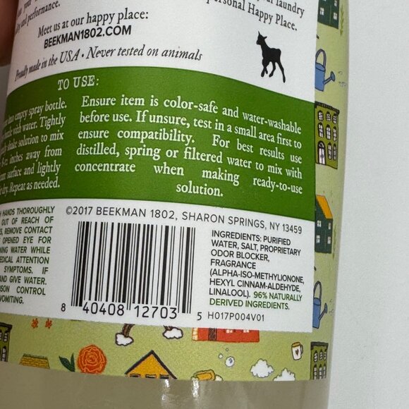 Beekman 1802 Happy Place Fabric Freshener Concentrate Sweet Grass Scent 22oz - Picture 11 of 12